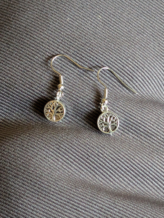 Esther 4:4 Silver Crooked Tree Ranch Earrings